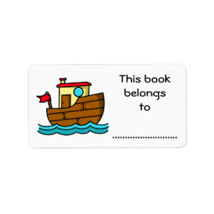 Dit boek is van, Tekenboot Etiket