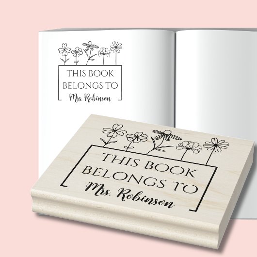 Dit boek is van Wildflower-boeklabel Rubberstempel