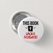 Dit boek mist wetenschap ronde button 3,2 cm (Voorkant /achterkant)