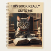 Dit boek past echt bij mij Funny Cat Planner (Voorkant)