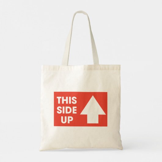 Dit bord aan de zijkant tote bag (Achterkant)