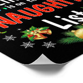 Dit Bowling Team op de Naughty-lijst met kerstmis Poster (Hoek)