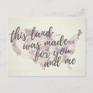 Dit Briefkaart voor patriottische landprotesten