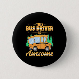 Dit busstuurprogramma is Geweldige Ronde Button 5,7 Cm