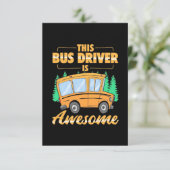 Dit busstuurprogramma is Geweldige RSVP Kaartje (Staand voorkant)