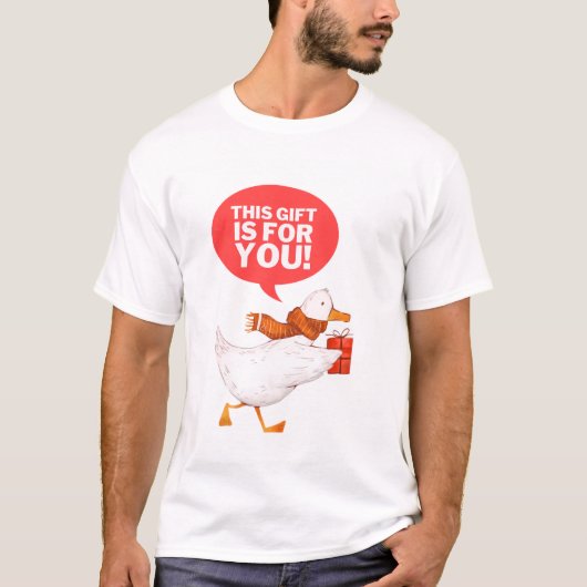 DIT CADEAU IS VOOR JOU! T-SHIRT (Voorkant)
