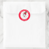 Dit cadeau is voor kerstcadeau-Label Ronde Sticker (Tas)