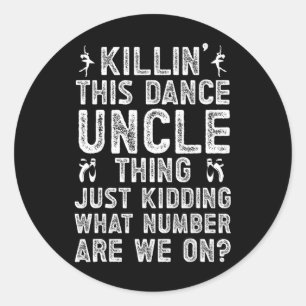 Dit dans oom ding dansende oom van een danser U Ronde Sticker