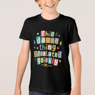 Dit dansgedoe escaleerde snel Tri-Blend shirt