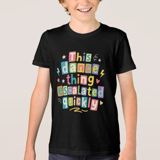 Dit dansgedoe escaleerde snel Tri-Blend shirt (Voorkant)