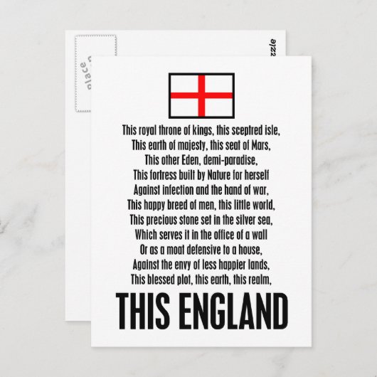 Dit Engeland Briefkaart (Voorkant / Achterkant)