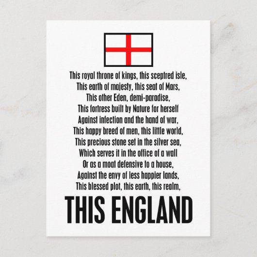 Dit Engeland Briefkaart (Voorkant)
