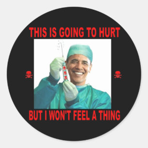 DIT GAAT PIJN DOEN, JIJ NIET MIJ. RONDE STICKER