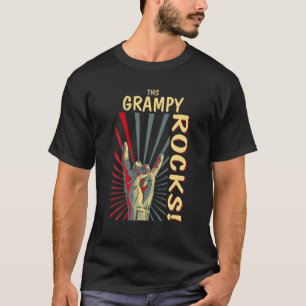 Dit grijze Rocks Retro concert 70S 80S Fu T-shirt