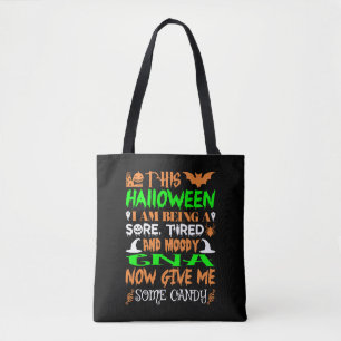 Dit Halloween Tired Moody Cna Snoep Draagtas