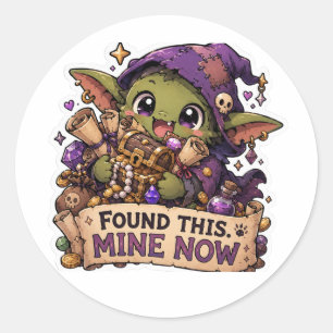 Dit heb ik gevonden, nu is het van mij Grappige Go Ronde Sticker