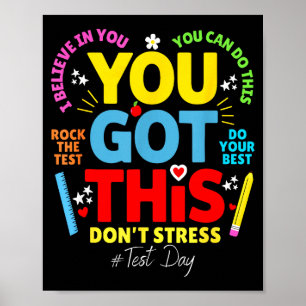 Dit heb je onder controle, geen stress, rock de te poster
