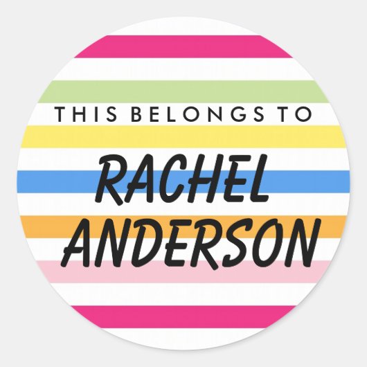 Dit hoort tot de ronde Sticker (Voorkant)