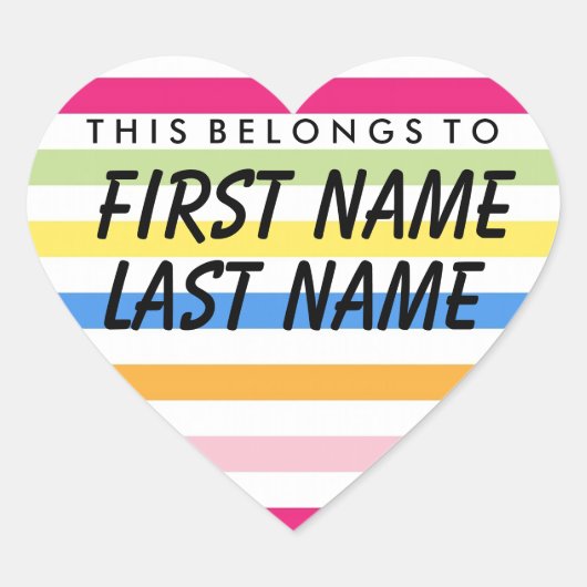 Dit hoort tot de Sticker van het hart (Voorkant)