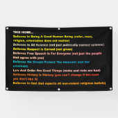 Dit Huis gelooft Spandoek (Horizontaal)