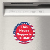 Dit Huis steunt TRUMP Patriotic magnet Magneet (Insitu (Vaatwasser))