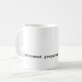 "Dit instrument, opgesteld door Antonin Scalia" Koffiemok (Voorkant links)