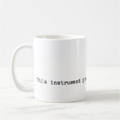 "Dit instrument, opgesteld door Antonin Scalia" Koffiemok (Links)