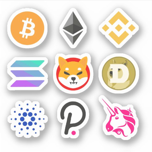 Dit is al mijn beste crypto munten sticker (Voorkant)