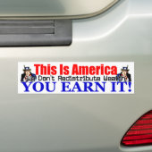 Dit is Amerika! Bumpersticker (Op auto)
