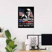 Dit is Amerika dat we je niet herverdelen. Poster (Thuiskantoor)
