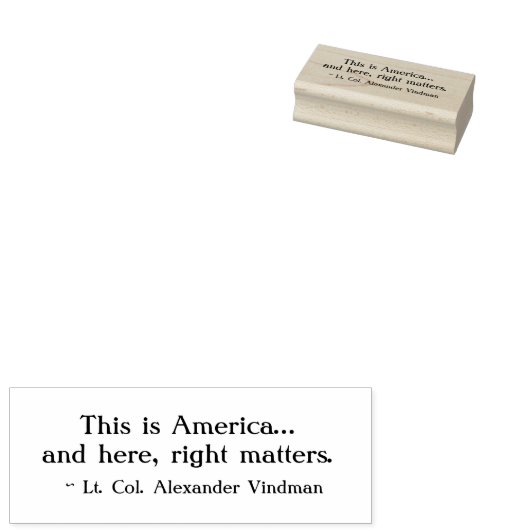 "Dit is Amerika...en hier doet het ertoe" Stempel (Gestempeld)