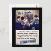 Dit is Amerika houdt het vrij! Briefkaart (Voorkant / Achterkant)