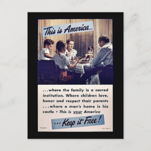 Dit is Amerika houdt het vrij! Briefkaart