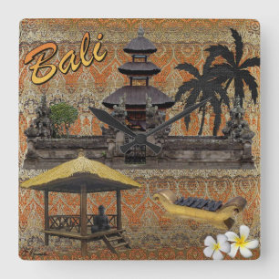 Dit is Bali Vierkante Klok