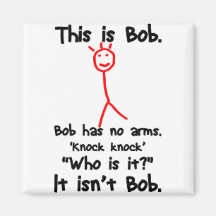 Dit is Bob — Knock Knock Jokes — Bob Jokes Memes Magneet