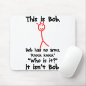Dit is Bob — Knock Knock Jokes — Bob Jokes Memes Muismat (Met muis)