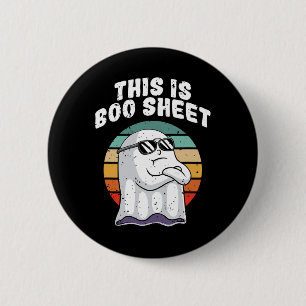 Dit is boekenblad leuk Halloween kostuum spook woo Ronde Button 5,7 Cm