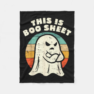 Dit Is Boo Blad Grappige Halloween Kostuum Mannen Fleece Deken