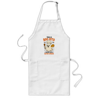 Dit is Boo-Rito geserveerd met Extra Kaas” Design Lang Schort