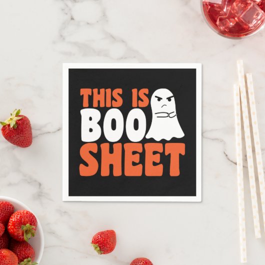 Dit is Boo Sheet Ghost Funny Halloween Costuum Servet (Insitu)