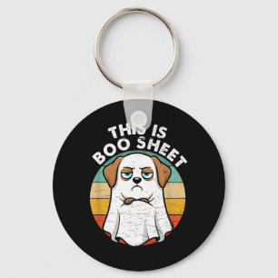 Dit Is Boo Sheet Labrador Hond Retro Halloween Sleutelhanger