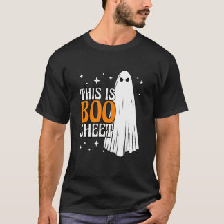 Dit is Boo Sheet Oranje Ghost Fancy Dress Carniva T-shirt