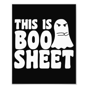 Dit is Boo Sheet Spook Grappig Halloween Kostuum Foto Afdruk