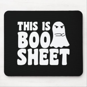 Dit is Boo Sheet Spook Grappig Halloween Kostuum Muismat