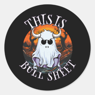 Dit is bullshit - grappige boe sheet ronde sticker