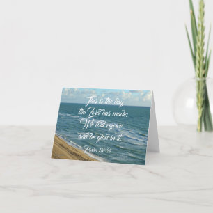 Dit is de Dag Bijbel Schriftuur Strand Christelijk Kaart