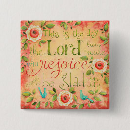 Dit is de Dag Bijbelse Verse Square Button