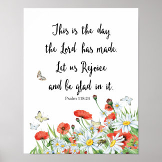 Dit is de dag dat de Heer Psalm heeft gemaakt Poster