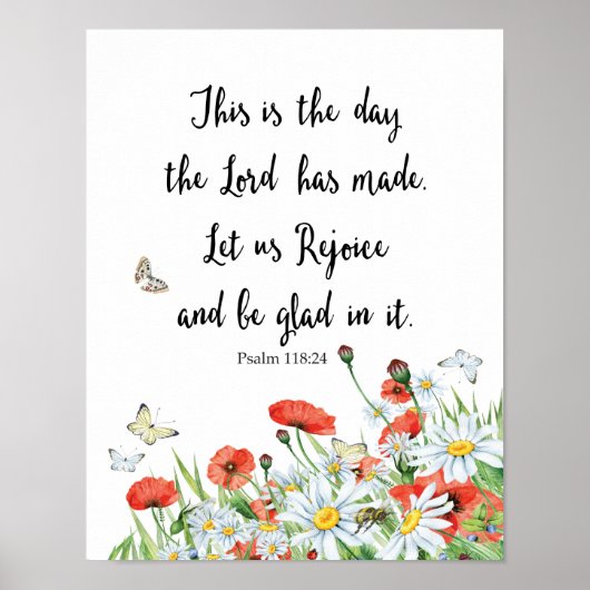 Dit is de dag dat de Heer Psalm heeft gemaakt Poster (Voorkant)