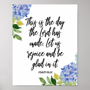 Dit is de Dag de Christelijke Druk van de Manuscri Poster
